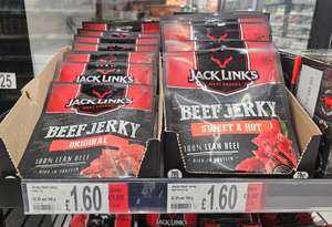 Jack Links Beef Jerky - Original / Sweet & Hot 70g - ASDA [Fulwood, Preston]