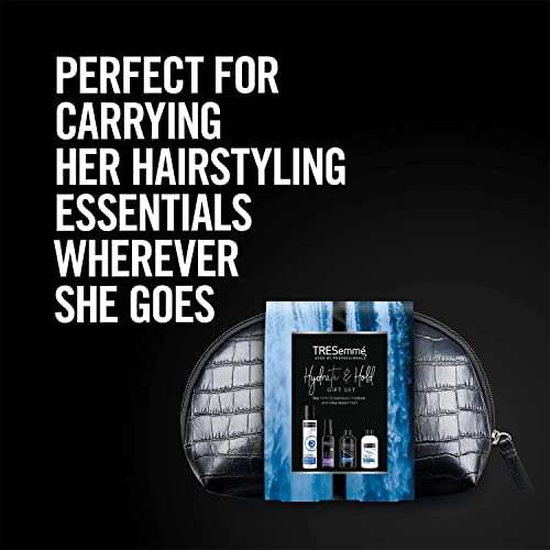 Tresemme Perfect Hair On-The-Go including Freeze Hold Hairspray with a small faux croc black wash bag - £6.92 @ Amazon