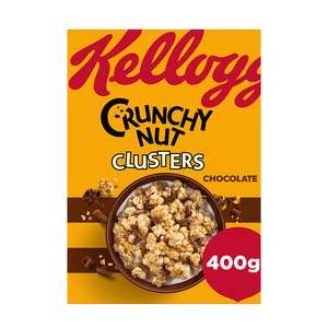 Kellogg's Crunchy Nut Chocolate Clusters Cereal 400G Clubcard Price + Buy 2 & Receive 40% Cashback via Shopmium App