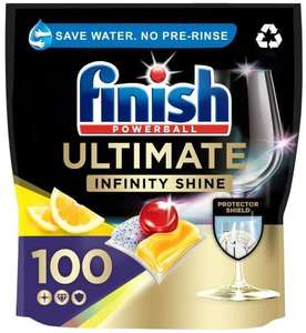 Finish Ultimate Infinity Shine Dishwasher Tablets, LEMON, 100 Dishwasher Tablets, Package May Vary - £15 @ Amazon