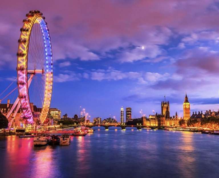 Two Night Weekend Break in London for 2, 4* or 5* hotel £153.99 with code valid 12 months @ Buyagift