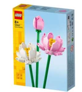 LEGO 40647 Lotus Flowers / 40725 Cherry Blossom / 40747 Daffodils / 40524 Sunflowers. Free click and reserve at stores.