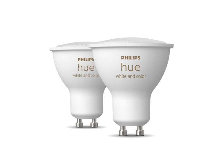 Philips Hue GU10 Colour Smart Bulb With Bluetooth - 2 Pack £49.99 Free click & collect in Selected Stores @ Argos