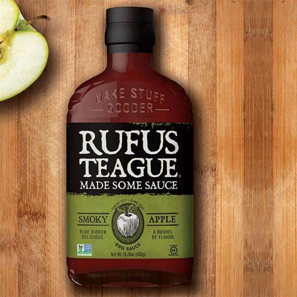 Rufus Teague Smoky Apple/ Whiskey Maple/Honey Sweet BBQ Sauce 432g Glass Bottle £1.99 (£20 Min Spend) Min BBE: April 2024 @ Discount Dragon