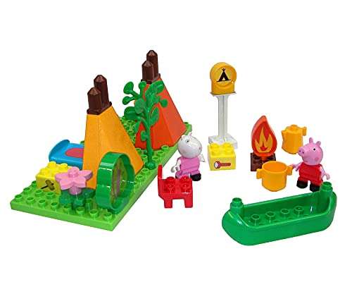 BIG 800057143 PP Set BLOXX Construction Toys Peppa Pig Camping PLAYSET with 25 PCS - £10.60 @ Amazon