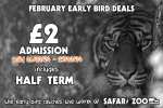 Early Bird Tickets for February - Wednesday to Sunday