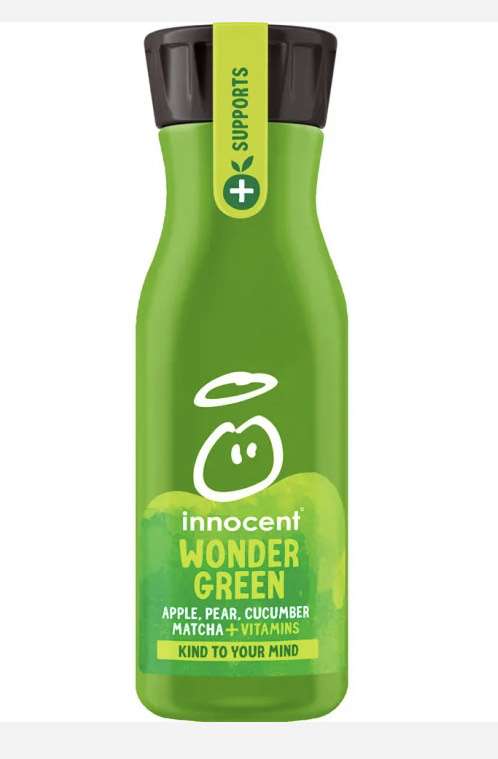Innocent Plus Wonder Green, Apple & Pear Juice 750ml - 49p instore @ Farmfoods, Surrey