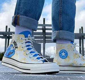 Converse Chuck Taylor Hi Top Trainers Much Love Be Nice Now £38.25 more designs in post Free delivery @ Asos