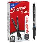 Pack of 12 Sharpie S-Gel Pens, Medium Point (0.7mm), Blue Ink - £6.71 with Max S&S
