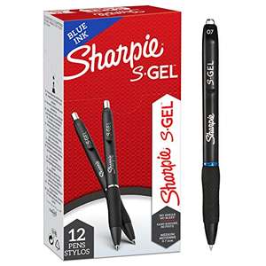 Pack of 12 Sharpie S-Gel Pens, Medium Point (0.7mm), Blue Ink - £6.71 with Max S&S