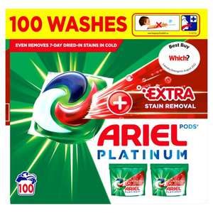 Ariel Platinum Washing Pods 100 washes - £11 @ Tesco Broughton