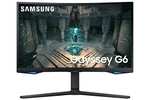 Samsung Odyssey G6 LS32BG650EUXXU 32" Curved Smart Gaming Monitor - QHD 2560x1440, 240Hz, 1ms, Speakers, HDMI 2.1 £479 @ Amazon