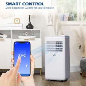 9,000 BTU Smart WiFi Portable Air Conditioner with Remote Wheels sold by MH Star