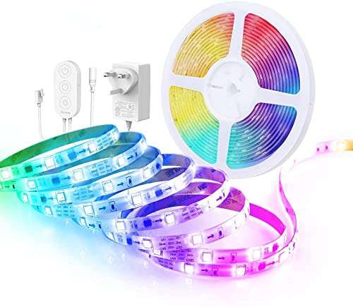 Govee 5m Bluetooth RGBIC LED Strip Lights - Colour Changing/Music Sync/App Control - £11.49 (+£4.99 NP) @ Govee UK / Amazon