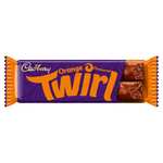 Cadbury Twirl Orange Chocolate Bar 43G 39p (Expiry Feb 23) @ FarmFoods Walsall
