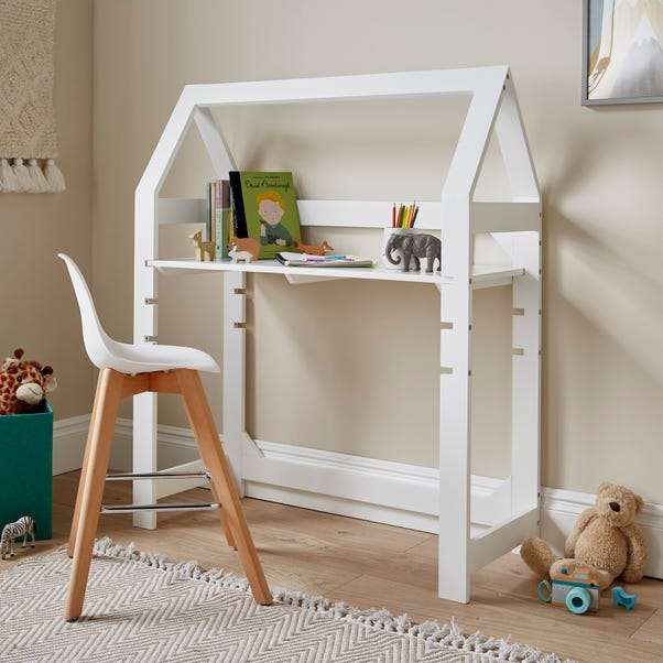 Kid's Adjustable Shelving Unit Desk - White