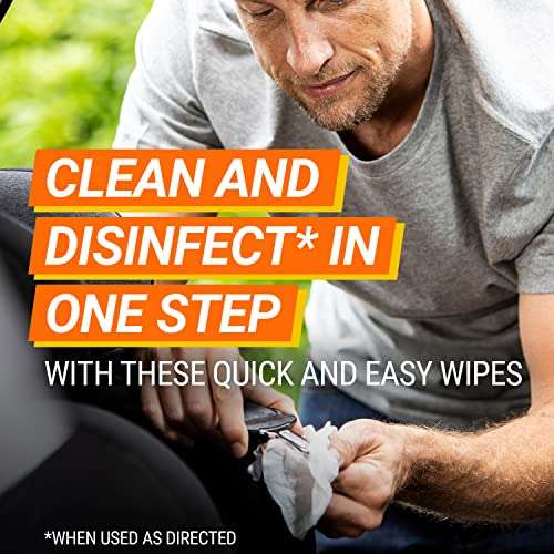 Armor All A15387 Car Disinfectant Cleaning Wipes 24 Count