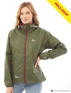 Trespass Womens Qikpac Waterproof Jacket Moss - £11.99 + £4.99 Delivery @ MandM Direct