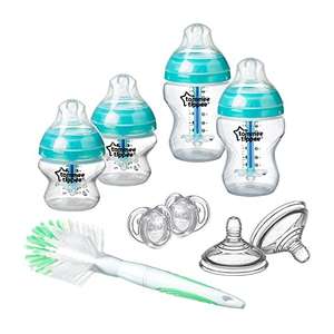 Tommee Tippee Advanced Anti-Colic Newborn Baby Bottle Starter Set, Breast-Like Teat and Heat Sensing Technology, Clear £17.59 at Amazon