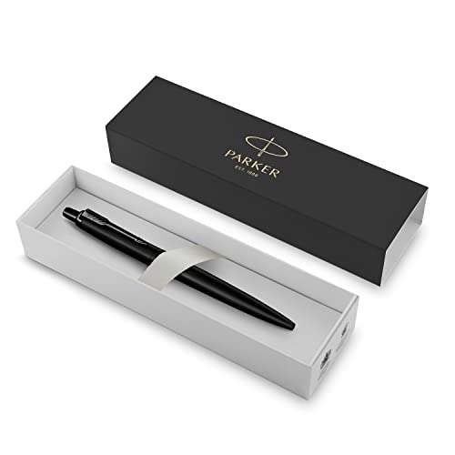 Parker Jotter XL Ballpoint Pen | Monochrome Matte Black | Medium Point | Blue Ink | Gift Box £15 @ Amazon