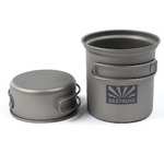 Zastrugi Camping CookWare Sale e.g. Zastrugi Titanium 900Ml Single-walled Cup/Pot With Lid £12.99 + £3.99 delivery @ Planet X