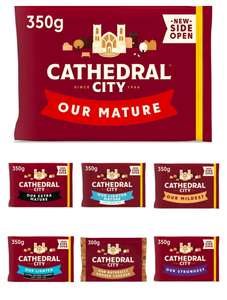 Cathedral City Cheddar Cheese 350g Mature/Extra Mature/Vintage/Smoked/Mild/Lighter Mature/Lighter Extra - Nectar Price
