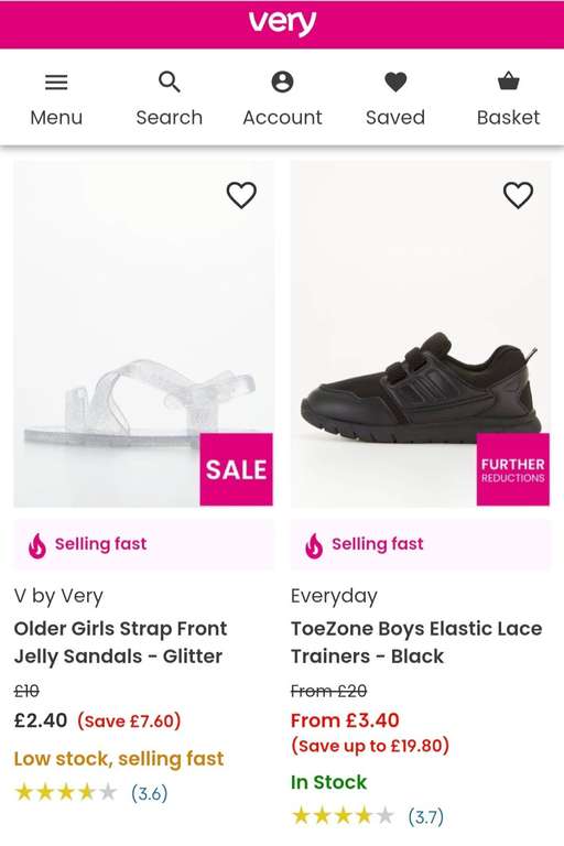 River Island Mini Boys Velcro School Shoes-Black - £3.40 + £3.95 Delivery @ Very