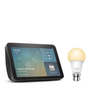 Amazon Show 8 2nd Gen HD Smart Display & Tapo L510B Smart Bulb - £81.93 Delivered @ QVC