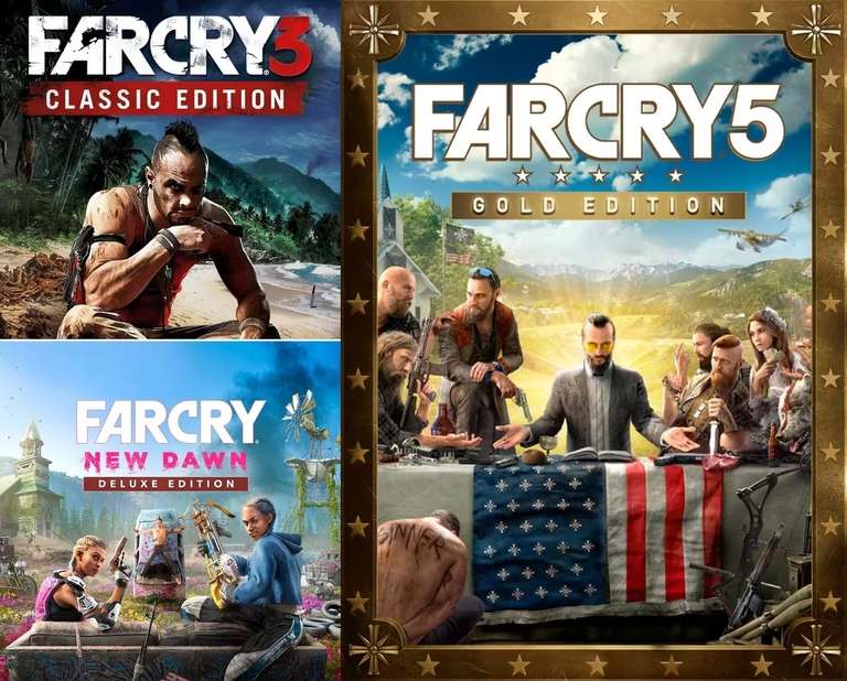 [XBOX] Pack Far Cry 5 Gold + Far Cry New Dawn Deluxe + Far Cry 3 Classic (Argentina Key) Sold By Frosty Entertainment