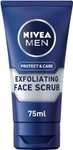 NIVEA MEN Protect & Care Exfoliating Face Scrub (75ml), £2.87/£2.44 or £2.15 S&S
