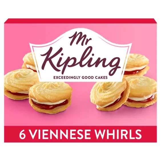 Mr Kipling Viennese Whirls 6 Pack - Clubcard Price