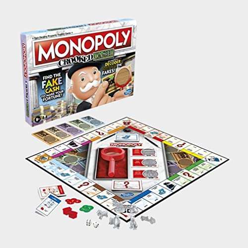 Monopoly Board Game for Ages 8+, For 2-6 Players, Includes 8