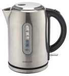Cookworks Brushed Stainless Steel Illuminated Kettle - Free Click & Collect