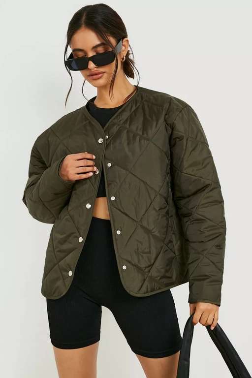 Diamond Quilt Jacket (in Khaki) - £10 