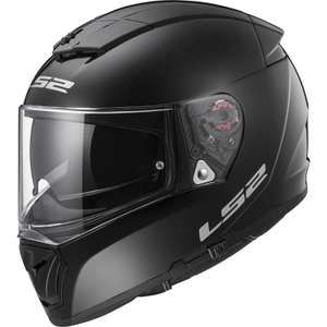 LS2 FF390 Breaker Gloss Black Full Face Motorcycle Helmet, XS (UK Mainland)