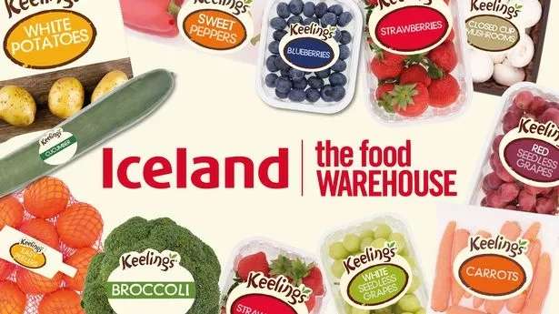 Free Keelings fruit or veg for every reader at Iceland and The Food Warehouse - Paper purchase required