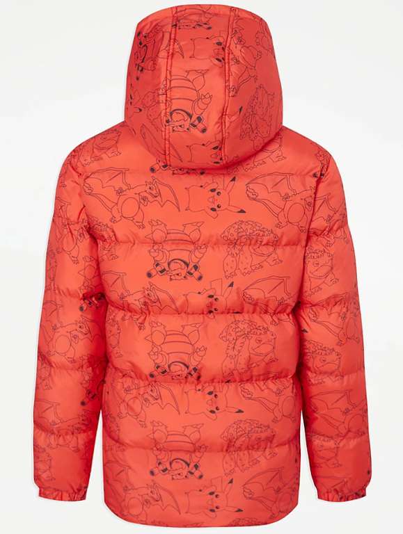 Pokémon Red Fleece Lined Padded Coat Reduced + Free Click and Collect