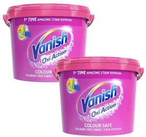 2 x Vanish Oxi Action Powder Fabric Stain Remover 2.4 kg (with code) - sold by official_brand_outlet