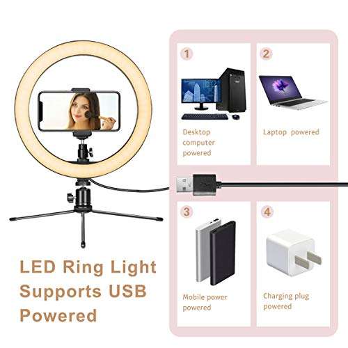 LED Ring Light 10" with Tripod Stand & Phone Holder £14.99 Dispatches from Amazon Sold by AIXPI