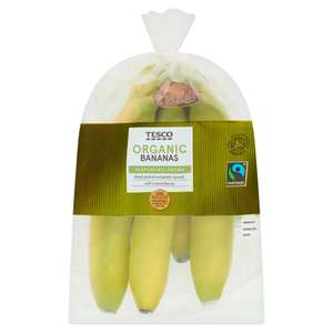Tesco Organic Fair Trade Bananas 5 Pack Clubcard Price