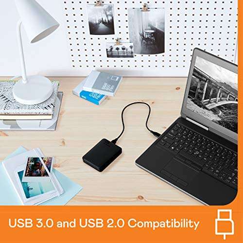 WD Elements Portable, External Hard Drive - 5TB - USB 3.0 - WDBU6Y0050BBK-WESN £79.38 @ Amazon Germany