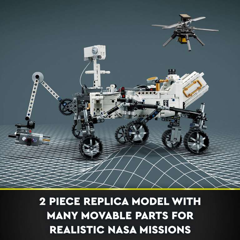 LEGO Technic NASA Mars Rover Perseverance Space Set with AR App Experience, Vehicle Engineering Toy 42158. APPLY VOUCHER w/voucher