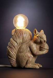 Argos Home Cyril The Squirrel Table Lamp - Light Wood Effect (Resin) - £5.40 (Free Click & Collect) - Limited Locations @ Argos