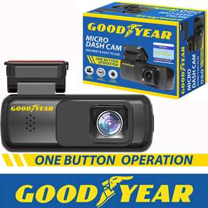 Goodyear Car HD Micro Dash Cam One Button Plug & Play Camera Video Recorder DVR - delivered with code by Thinkprice