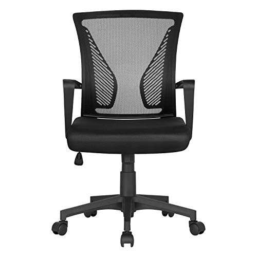 Yaheetech Adjustable Office Chair Ergonomic Mesh Swivel Chair Computer Chair With Voucher Sold by Yaheetech UK
