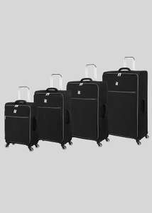 Medium, Large and XL IT Luggage Navigator Black Soft Shell Suitcases from £32 with code Free Click & Collect @ Matalan