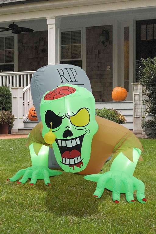 Halloween Zombie Tombstone Inflatable with Lights 150cm Sold