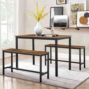 Vasagle Dining Table with Benches - With Code