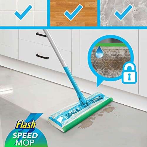 Flash Floor Cleaner Speedmop Starter Kit, Fast Easy & Hygienic Floor Mop - £13.75 @ Amazon