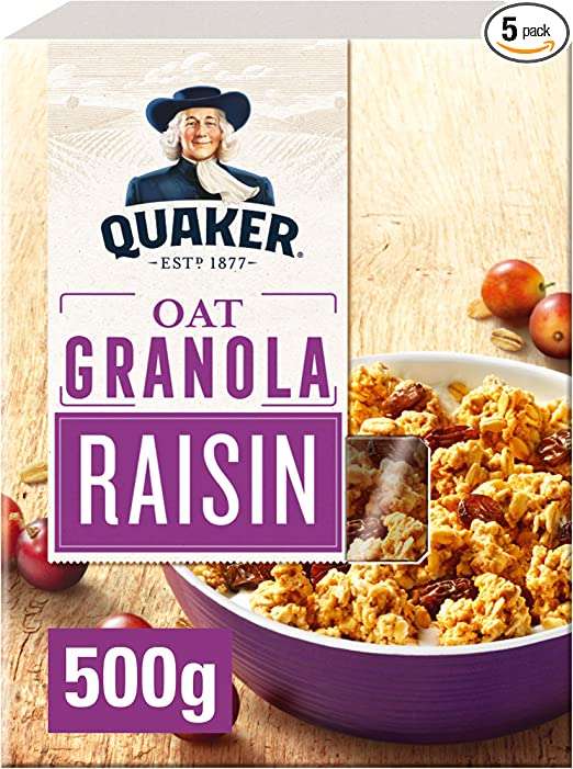 Quaker Oat Raisin Granola, 500g £1.50 @ Heron Foods Preston